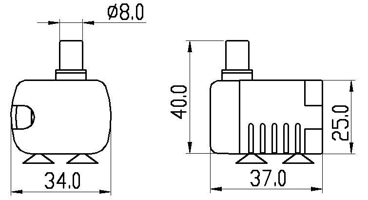 12V直流水泵尺寸图